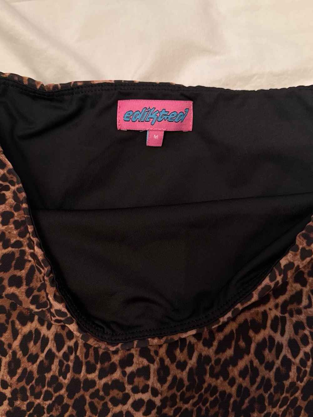 Edikted Leopard Print mini skirt - Brown and Black